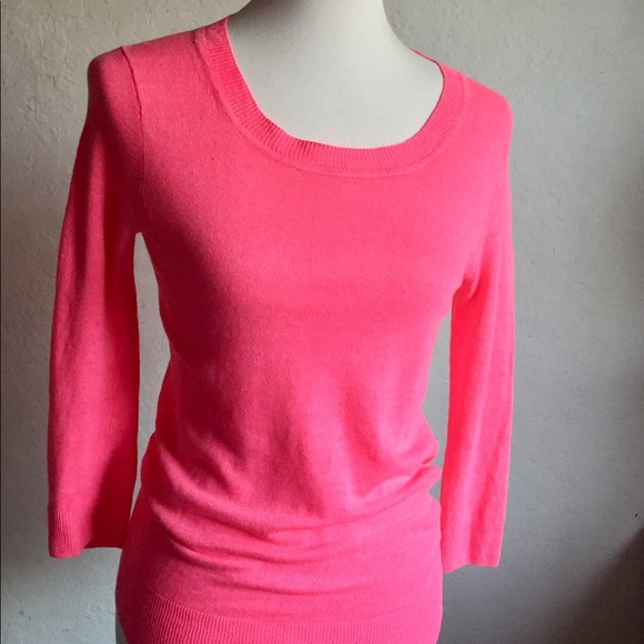 J. Crew Sweaters - J. Crew Pink Tippi Linen 3/4 Sleeve Sweater XS